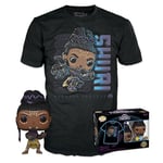 Funko Pop! & Tee: Marvel - Black Panther Shuri - Large - (L) - T-Shirt - Clothes With Collectable Vinyl Figure - Gift Idea - Toys and Short Sleeve Top for Adults Unisex Men and Women - Movies Fans