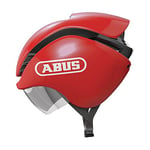ABUS GameChanger Tri bike helmet - for triathletes and road cyclists - aerodynamics for best times - for men and women - red, size S