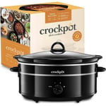 Crockpot Manual Slow Cooker 6.5L Oval