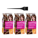 L'Oreal Casting Creme Gloss Hair Color All Colors 3-Pack