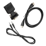 VGA to HDMI Adapter 1080P Video 3.5mm Audio Cable Kit for Laptop PC TV Monitor