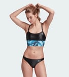 adidas Womens All Me Swim Top - Black/Blue / Large