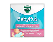 VICKS BABY RUB COSMETIC 50G - ALEO VERA, ROSEMARY & LAVENDER