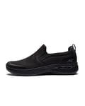 Skechers Go Walk Arch Fit Baskets Homme Black Textile/synthetic/black Trim 49 EU