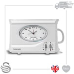 Swan STM201N Vintage Teasmade 600ml Clock Alarm Rapid Water Boiling