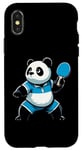 Coque pour iPhone X/XS Joueur de tennis de table Panda Pandabear