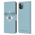 OFFICIAL ASSASSIN'S CREED III LOGOS LEATHER BOOK CASE FOR APPLE iPHONE PHONES