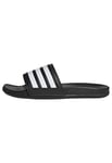 adidas Mixte Adilette Comfort Slides, Core Black / Cloud White, 39 1/3