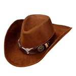 Widmann 68565 - Chapeau de cowboy, gilet sauvage, chapeau occidental, carnaval, fête à thème