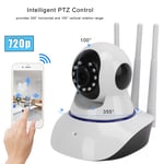 (2)Indoor CCTV Wireless Smart PTZ Infrared Night Wifi IP Camera For Home