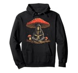 Cute Grim Reaper The Death Cottagecore Aesthetic Mushroom Pullover Hoodie