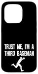 iPhone 15 Pro Funny 3rd Third Baseman Baseball Player Defense Field Case