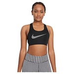 Nike DD1141 W NK DF SWSH ICNCLSH GX BRA Sports bra women's black/white 2XL