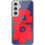 Samsung x Marimekko Dual Layer Case -suojakuori, Samsung Galaxy A55, sininen / punainen