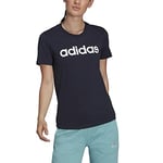 adidas Femme W Lin T Shirt, Multicolore - Blanc (Tinley/Blanco), S-L EU