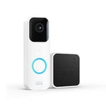 Blink Video Doorbell + Sync Module 2 | Two-way audio, HD video, long-lasting battery life, motion detection, chime app alerts, Works with Alexa (White)