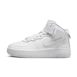 Nike Air Force 1 Mid Easyon Big Kid White/white-white, storlek 35½