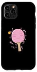 Coque pour iPhone 11 Pro Truelle de ping-pong rose tennis de table fille femme