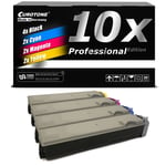 10x Eurotone Pro Toner Replaces Kyocera TK520C TK520K TK520M TK52