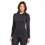 The Edge WoMens Evolution Seamless Long Sleeve Top - Black - Size X-Large