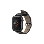 Apple Watch (38/40/SE/41/42mm) Native Union Classic Rem i Ekte Skinn - Svart