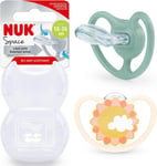 NUK Space Baby Dummy | 18-36 Months | Soothers with Extra Ventilation for Sensit