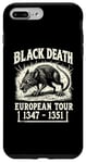 Coque pour iPhone 7 Plus/8 Plus Black Death European Tour Plague Rat Histoire médiévale