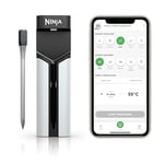 Ninja ProChef Wireless Meat Thermometer Probe for Indoor & Outdoor Cooking, Grilling and Air Frying with 50m Bluetooth Range & 30-Hour Battery Life, App Connected, Heat-Resistant, Waterproof WP100EU