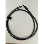 QED Performance Optical Mini Toslink to Mini Toslink Graphite Cable 1.0m 