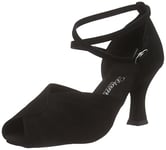 Diamant Chaussures de Danse Latine pour Femme 027-060-040 Salon, Noir, 38 2/3 EU