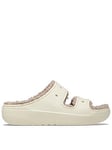 Crocs Classic Cozzzy Sandal - Bone/Mushroom