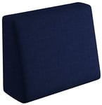 sunnypillow, Coussin Dossier pour Canapé Palette Euro Intérieur/Extérieur Appui 60 x 40 x 20/10cm plusieures Tailles et Couleurs à Choisir Coussin Matelas en Mousse Bleu foncé