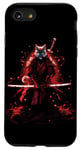 iPhone SE (2020) / 7 / 8 Cat Samurai Ninja Cat Samurai Art Ukiyo-e Case