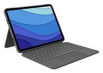 Logitech Combo Touch - tastatur og folioveske - med styrepute - QWERTZ - Tysk - Oxford-grå Inn-enhet