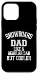 Coque pour iPhone 12 mini Fête des Pères Snowboard Dad Like A Regular Dad But Cooler