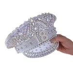 Ginger Ray Chapeau à paillettes orné d'argent pour 18e anniversaire, accessoire portable pour fête jalon