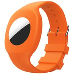 Apple AirTag Silikonarmband till barn, orange