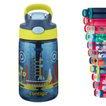 Contigo Gizmo Flip Gourde pour enfants Autospout avec paille, sans BPA, anti-fuite, idéale pour la crèche, l'école et le sport, 420 ml