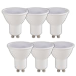 Lot 6 Ampoules LED connectée GU10 (LuzE) 2700/6500K 400LM 5W WiFi - Voltman