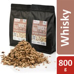 Bbq-toro - Whisky Chips pour fumeurs 800 g Copeaux de fumée intensive