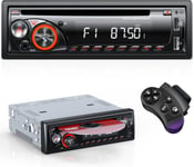 Autoradio Bluetooth Cd Dvd Lecteur, Rds Autoradio 1 Din Pour 9-24V Voiture, Poste Radio Voiture Bluetooth 5.0 Main Libre Avec 7 Couleurs ?clairage, Supporte Fm/Am/2 Usb/Aux/Sd/Tf/Wma/Wav/Mp3