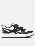 Reebok Kids Royal Prime 2.0 Velcro Trainers - Black/white, Black/White, Size 2 Older