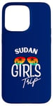 Coque pour iPhone 15 Pro Max Girls Trip Soudan Voyage Vacances Femmes Soudan