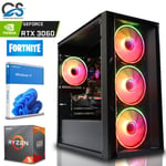 RTX 3060 Gaming PC - RYZEN 5 5600, 512GB SSD+1TB, 16GB RAM, Windows 11 Computer