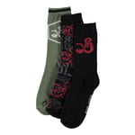 HASBRO Dungeons & Dragons Logo Crew Socks, Male, 39/42 (CR255872HSB-39/42)