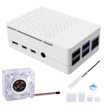 GeeekPi Boîtier pour Raspberry Pi 4 Model B Raspberry Pi 4B Boîtier avec Vent...