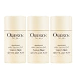 3-pack Calvin Klein Obsession For Men Deostick 75ml