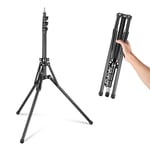 Neewer ST178R Metal Light Stand with Reversible Legs 180° and Bag, 178 cm Portable Tripod Stand with Screw 1/4 Inch 5/8 Inch for Indoor Outdoor Photography Speedlite Strobe Ring Light Softbox, ST178R