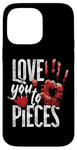 iPhone 14 Pro Max Scary Horror Movie Heart Hand Love You To Pieces Case