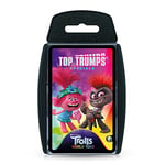 Top Trumps Trolls World Tour Specials Card Game, journey through the six Troll Kingdoms and play with Queen Poppy, Queen Barb, Delta Dawn and King Thrash, gift and toy for boys and girls aged 6 plus